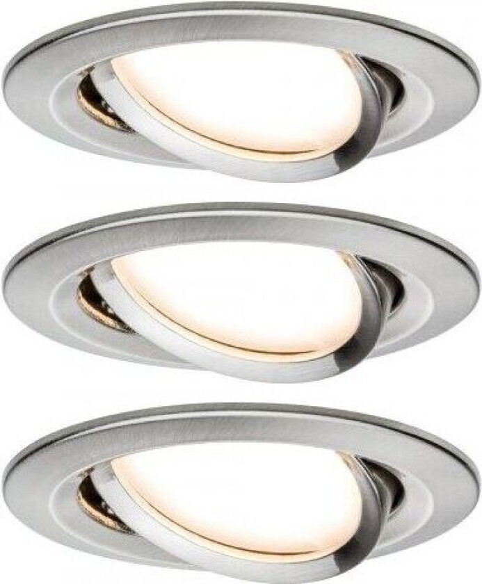 934.47, Indbygget lysplade, 3 pære(r ), LED, 2700 K, 650 lm, Metallic