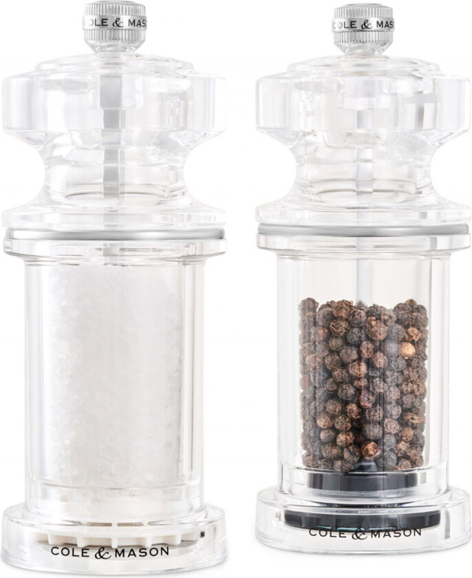 Bilde av 605 salt- og pepperkvernsett 14,4 cm Klar