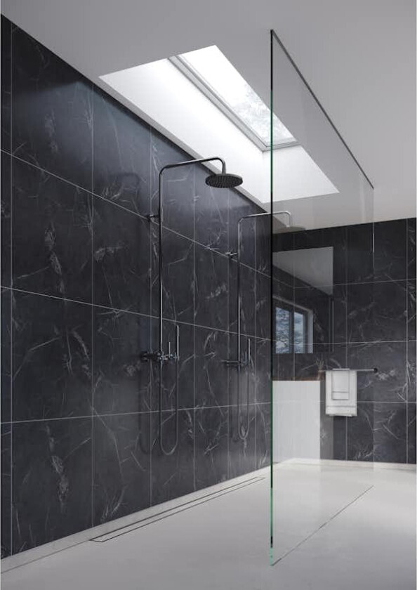 Baderomspanel Fibo 2272-TM6060 Black Marble