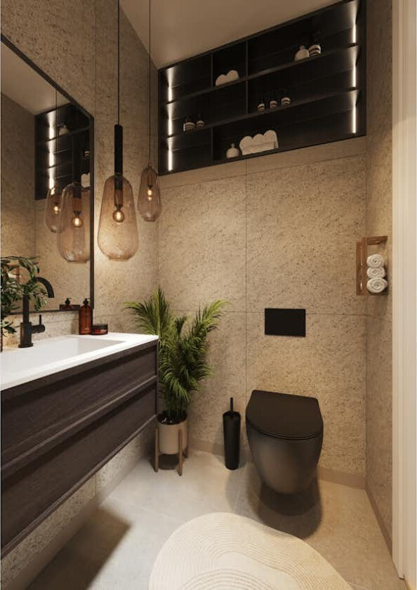 Baderomspanel Fibo 4250-M6080 Pebble Granite