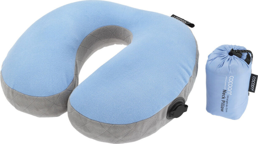 U-shaped Neck Pillow OneSize, Light Blue/Grey