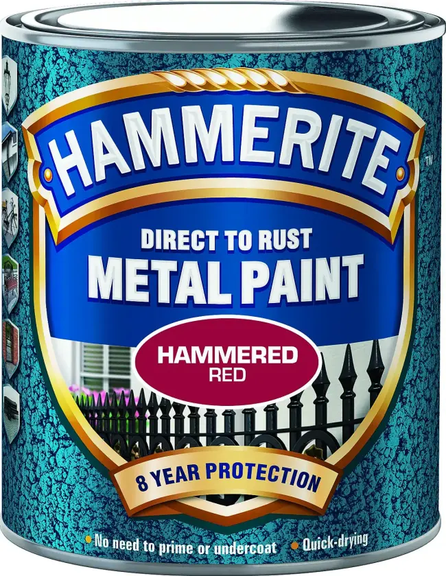 Direct to Rust Metal Paint Hammered Red 750ml