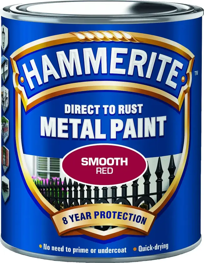 Direct to Rust Metal Paint Smooth Red 750ml
