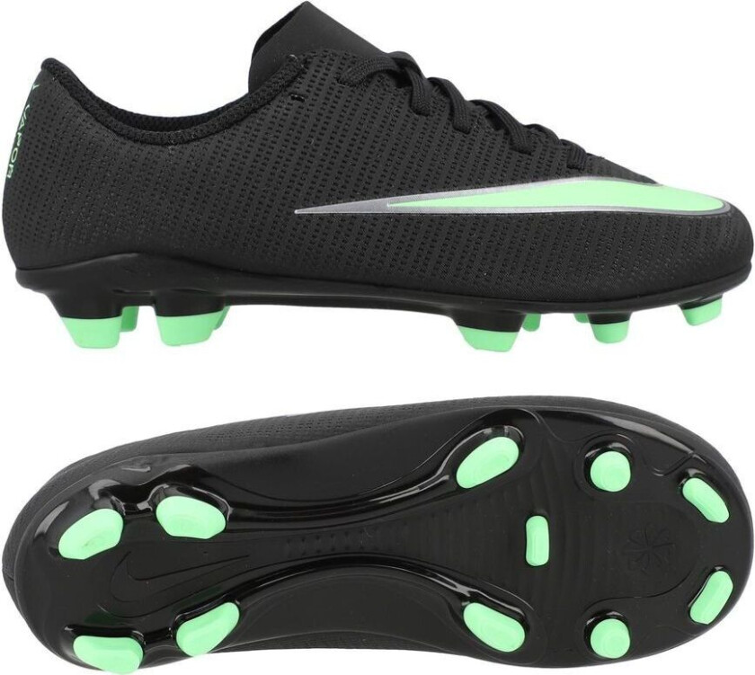 Mercurial Vapor 17 Club Mg Shadow - Svart/illusion Green Barn, størrelse 29½
