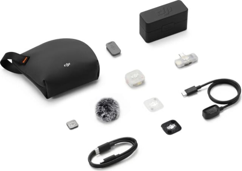 Mic Mini 2S trådløs mikrofon (1 TX + 1 mobil RX + ladeetui)