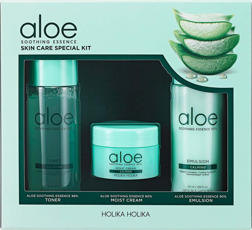 Aloe Soothing Essence Skin Care Special Kit, K-Beauty Kit