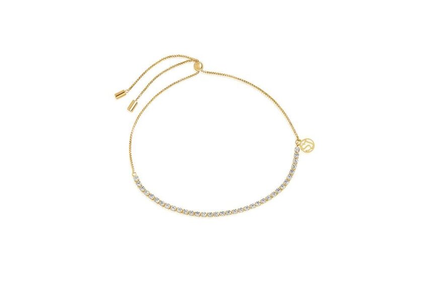 Ellera Tennis Forgylt Sølv Armbånd Med Zirconia SJ-B42032-CZ-SG