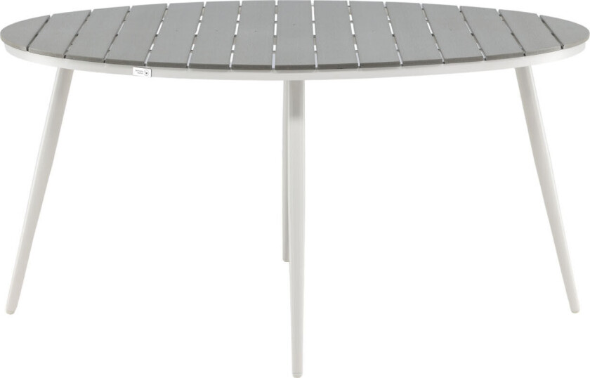 Break hagebord Ø150cm hvit, grå.