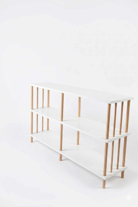 Skjenk Hanah Home Peka Wide (120 x 73 x 30 cm) Hvit - Hvit
