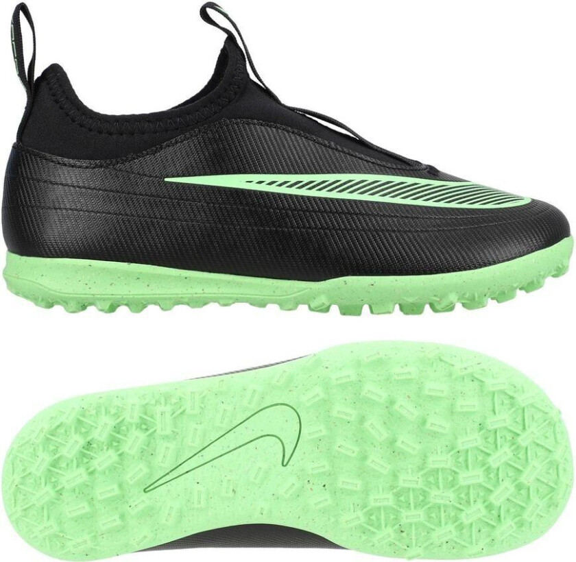 Mercurial Vapor 17 Club Laceless Tf Shadow - Svart/illusion Green Barn - Turf (Tf), størrelse 27½