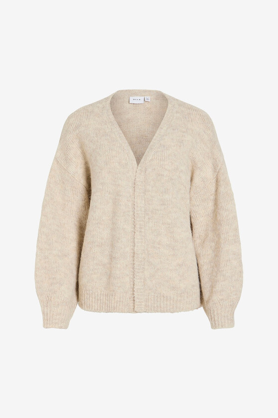 Kardigan mpe Open L/S Knit Cardigan-Noos - Brun