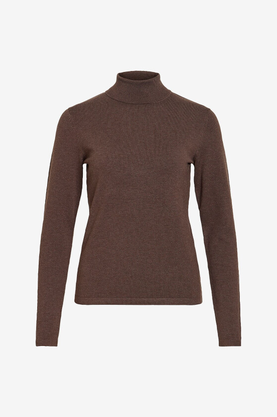 Genser Vimalu Rollneck L/S Knit Top - Brun