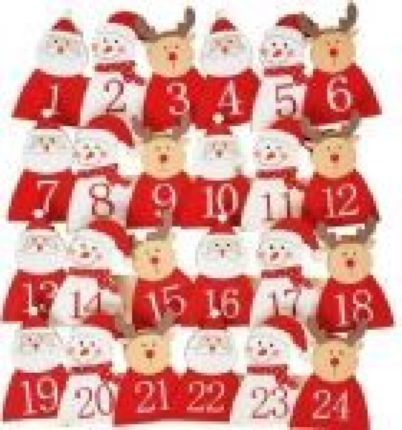 Adventskalender MFP papir Treklipsfigurer CJ-10176E 8885976