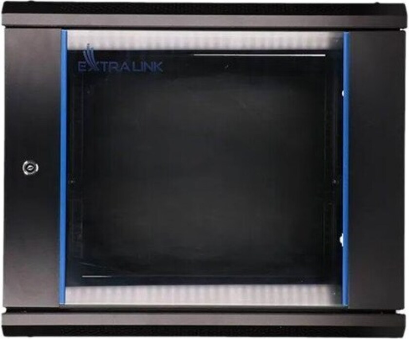 9U Wall Mounted Rack Cabinet 600x600 Black