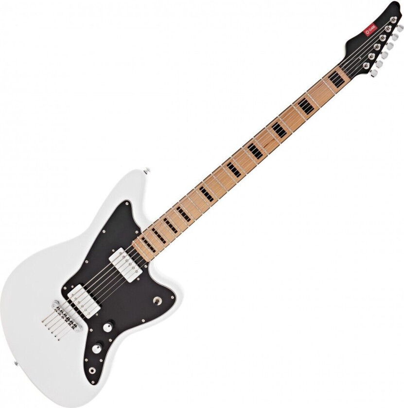 638 Baryton Elektrisk Gitar Hvit