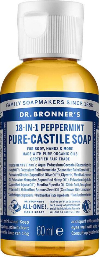Magic Soaps Peppermint, 60 ml Bad- & Dusjkrem