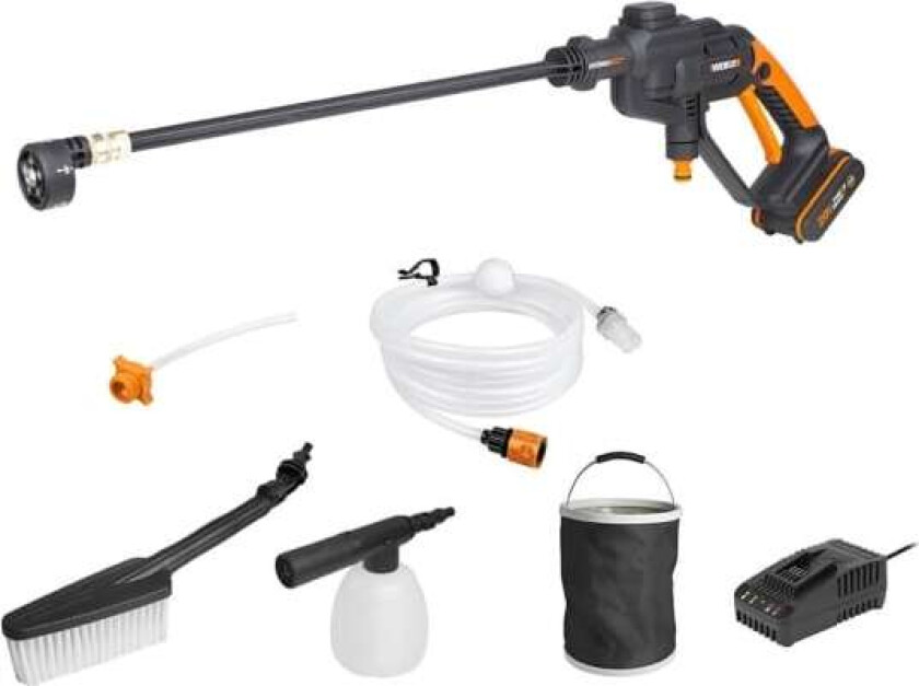 WG620E.2, Kompakt, Batteri, Lavt trykk, Sort, Oransje, 1 bruker(e), 120 l/t