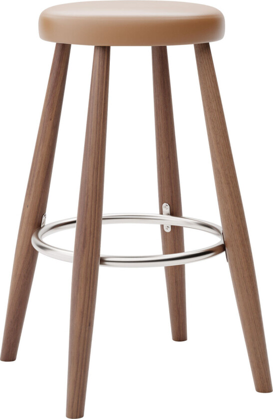Ch58 Low Stool, Oljad Valnöt, Lädergrupp B Thor - 307