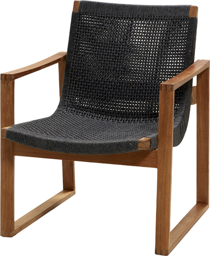 Endless Lounge lenestol Dark grey, teakstativ