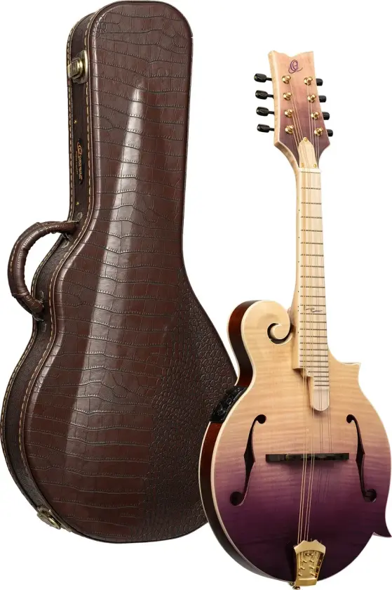 Ortega RMFE200PF Mandolin F-style m. mik och etui, Americana Series