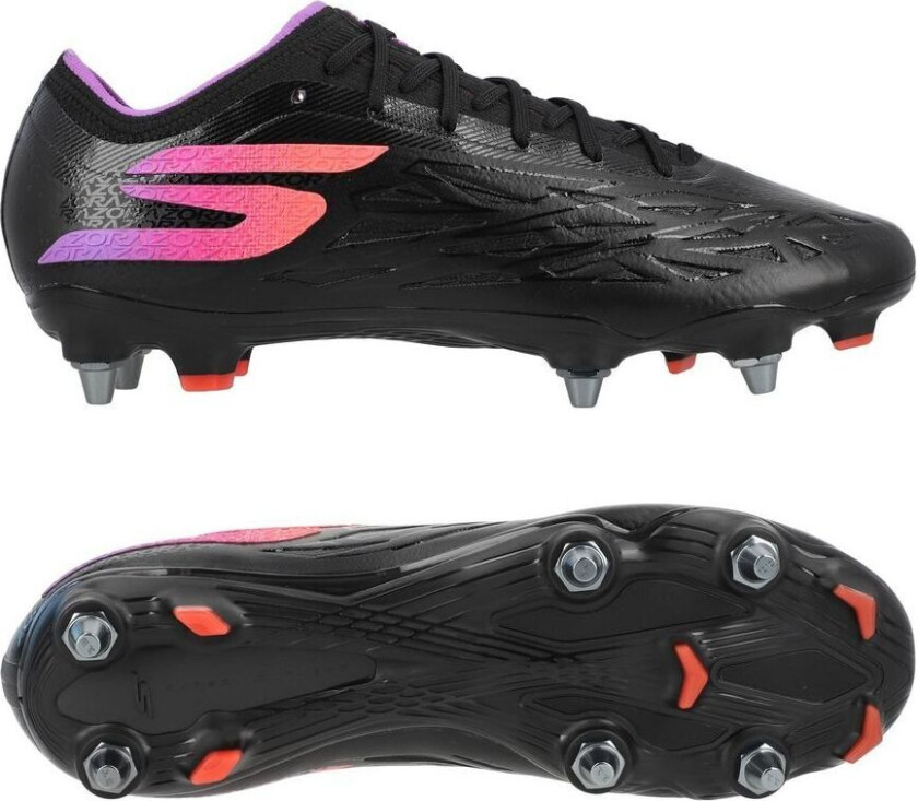 Razor 2 Elite Sg Neon City - Svart/lilla - Vått Gress (Sg), størrelse 44½