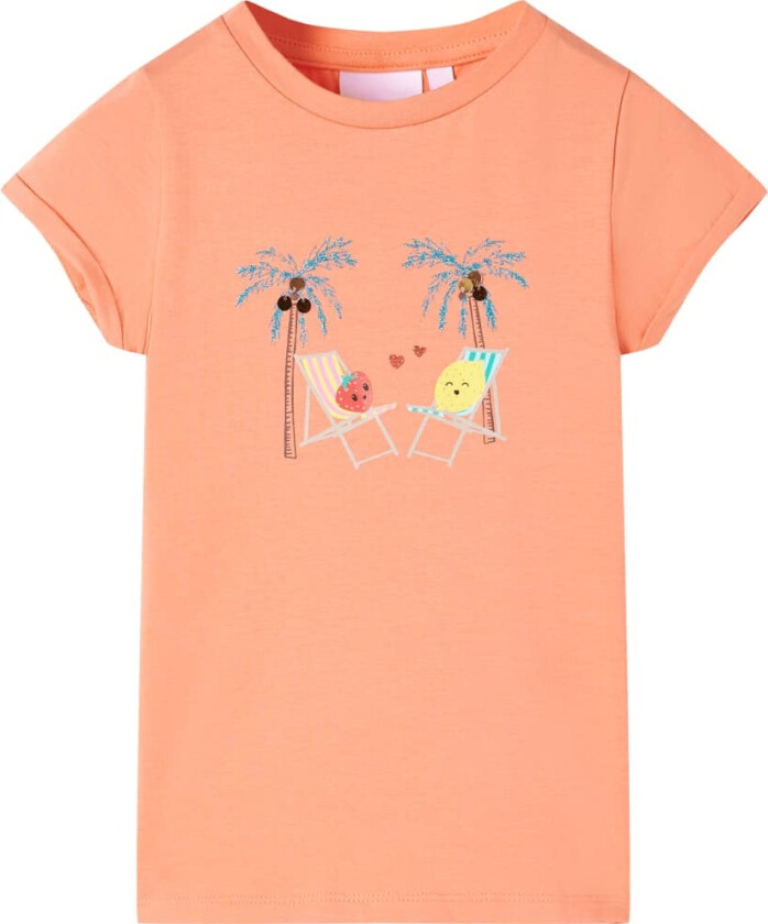 T-skjorte for barn fersken 140