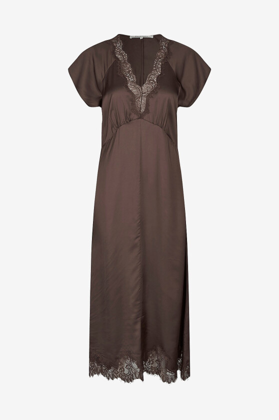 Maxikjole Laceria Lace Dress - Brun