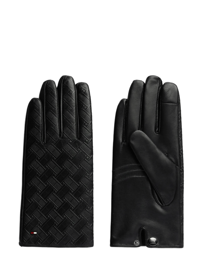 Th Flag Embossed Gloves - Black - S/M