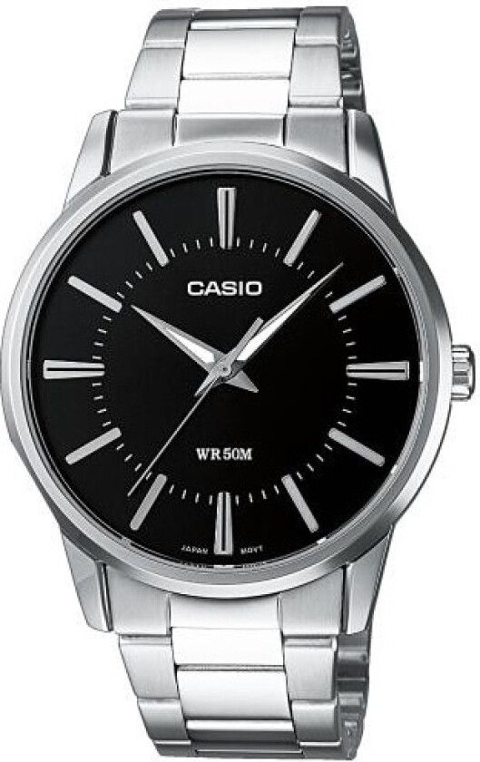 Classic MTP-1303PD-1AVEG - Kvarts - Sølv - Herreklokker - Rustfritt stål - ledd m/pin - Mineral
