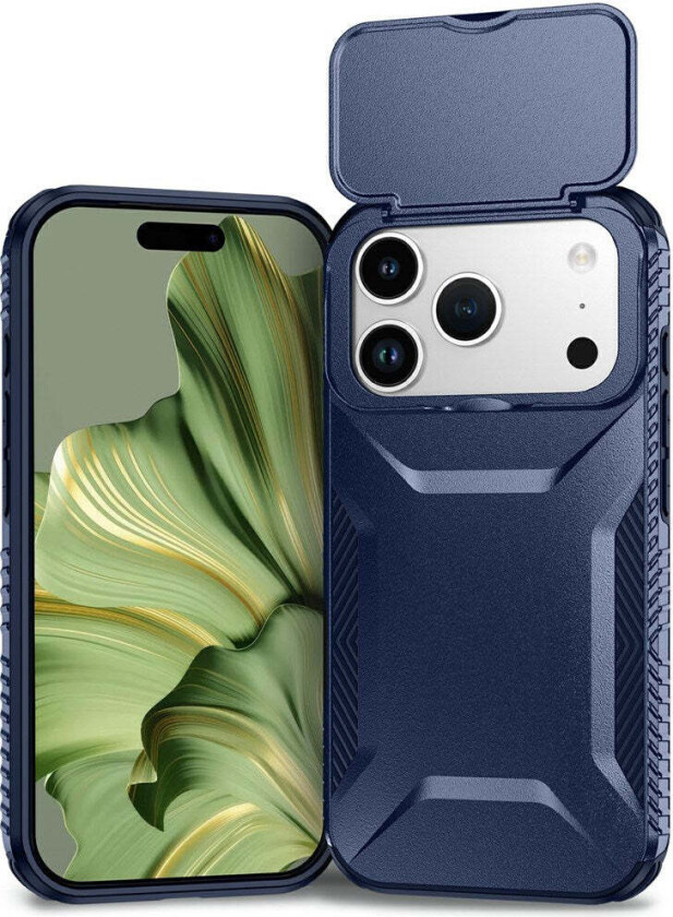 iPhone 18 Pro / 17 Pro EIDERWOOD Hybrid Plast Deksel m. Cam Slider - Blå