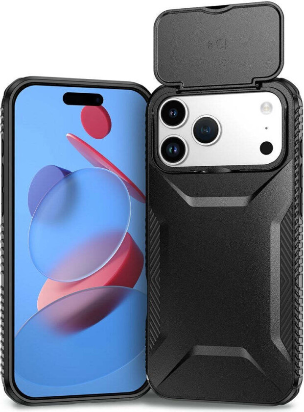 iPhone 18 Pro Max / 17 Pro Max EIDERWOOD Hybrid Plast Deksel m. Cam Slider - Svart