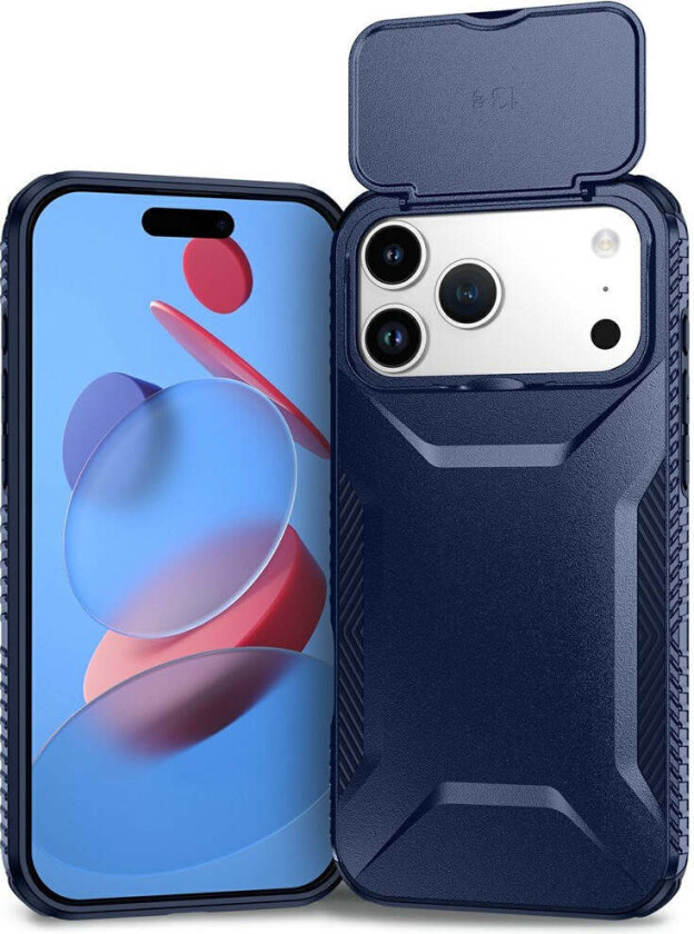 iPhone 18 Pro Max / 17 Pro Max EIDERWOOD Hybrid Plast Deksel m. Cam Slider - Blå