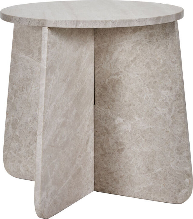 Marb sidebord 48x48x40 cm Beige marmor