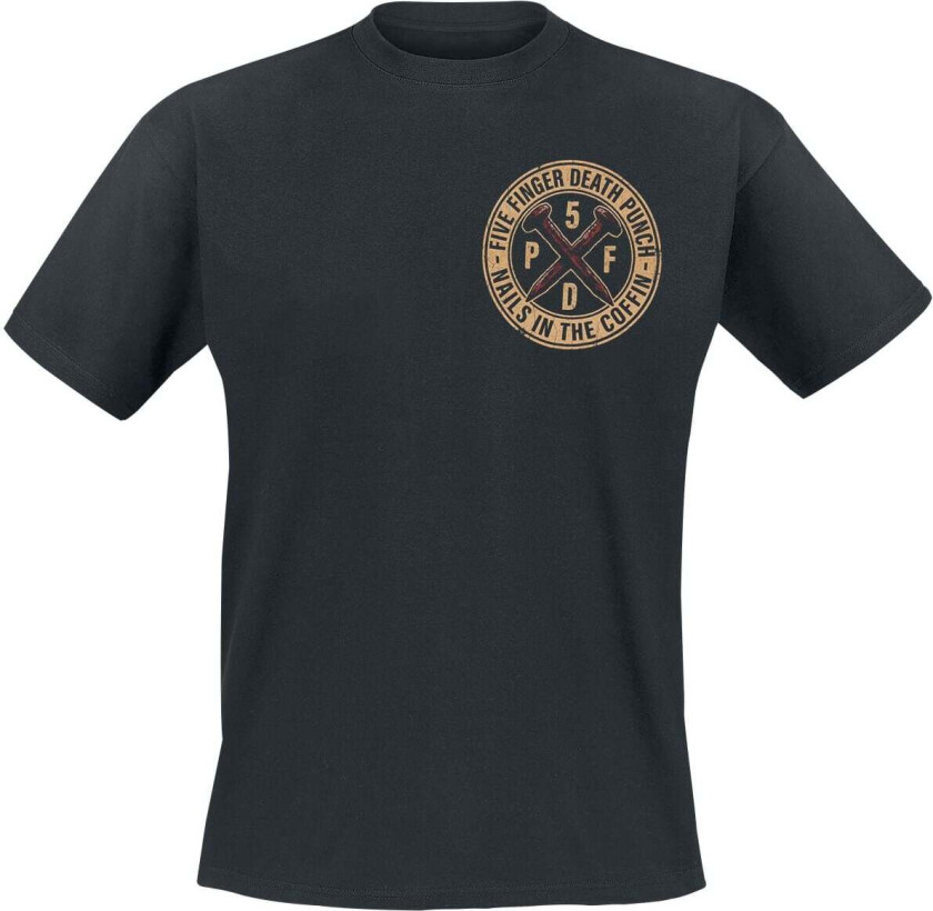 T-skjorte - Nails In The Coffin - S til 5XL - Herrer - svart