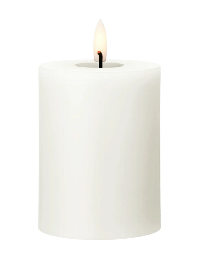 Led Mini Pillar Candle 5,5Cm - White - H:5.5CM