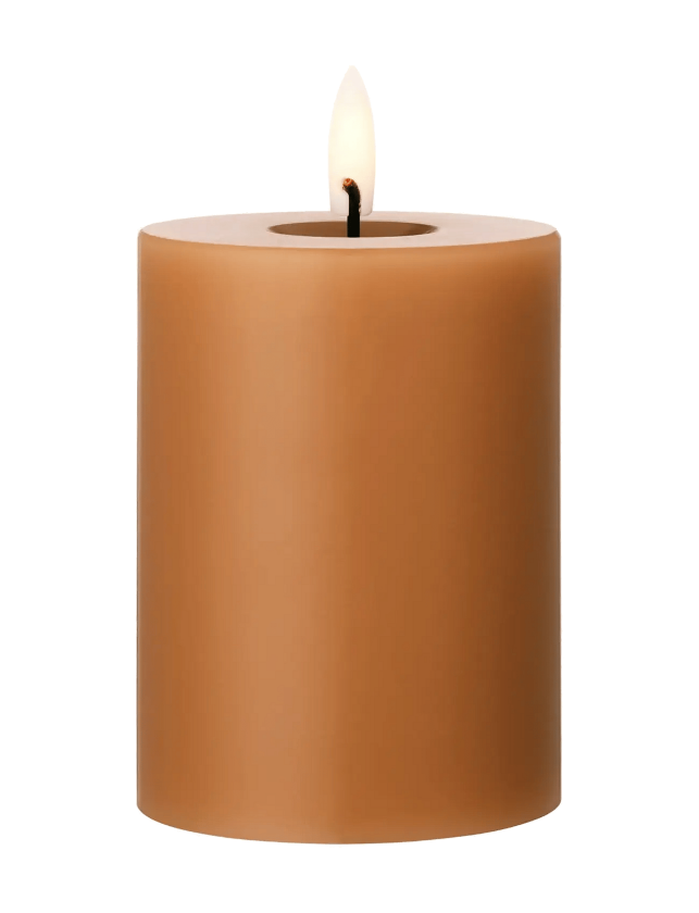 Led Mini Pillar Candle 5,5Cm - Beige - H:5.5CM