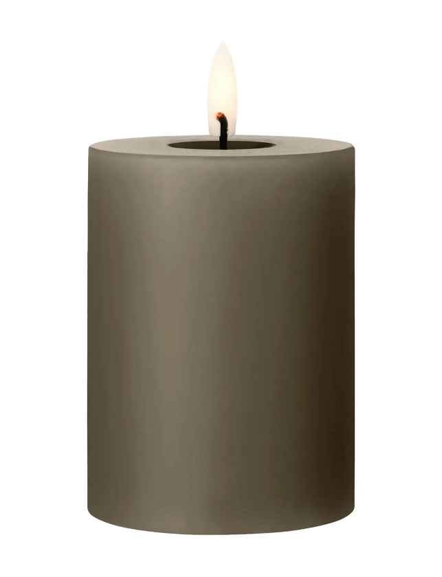 Led Mini Pillar Candle 5,5Cm - Green - H:5.5CM