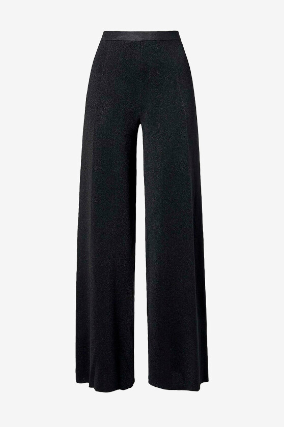 Bilde av Bukser Ammie Metallic Milano Knitted Trousers - Svart