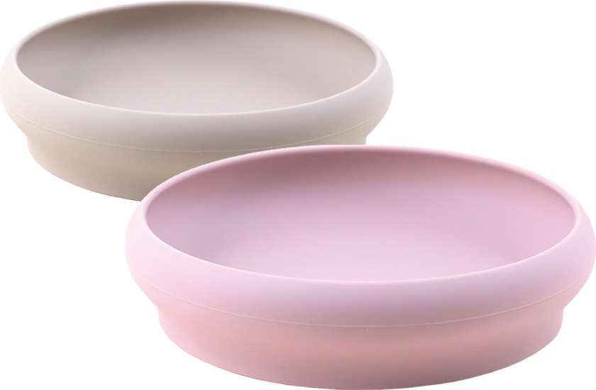 Tallerken, Rosa/Beige, 2 stk.