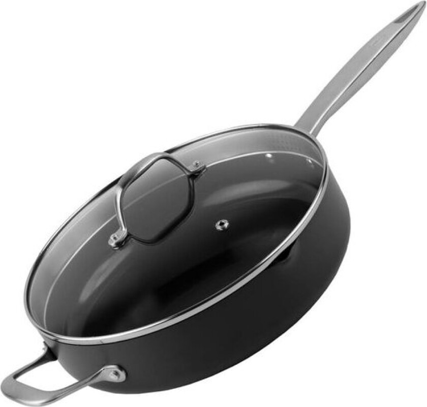 Ultimate Pro keramisk sautepanne 28 cm med lokk svart