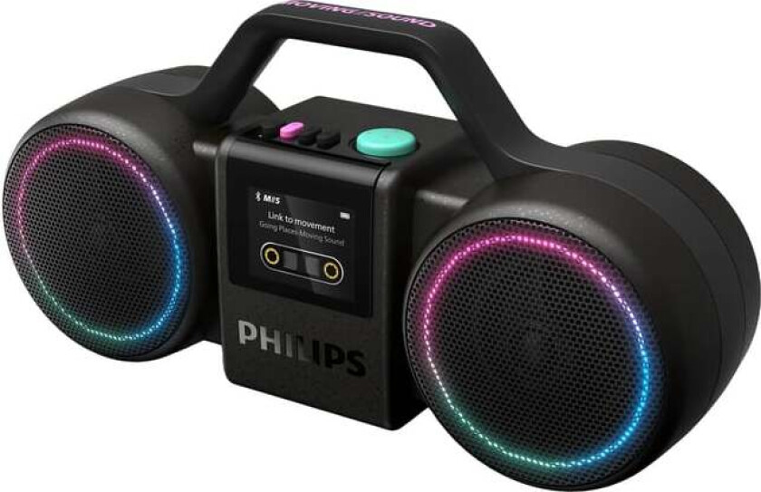 Moving Sound The Roller Bluetooth-høyttaler Svart