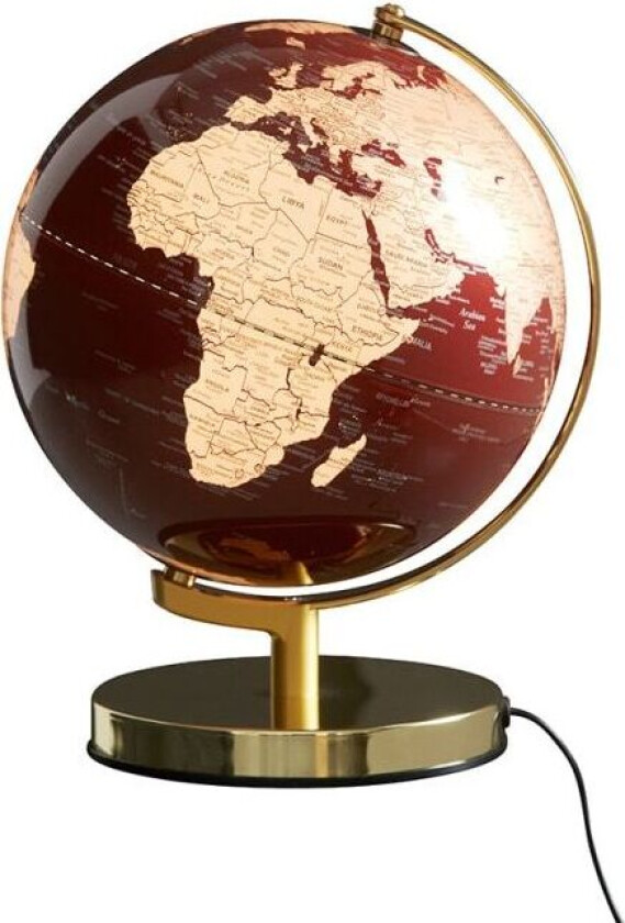 Globus Lampe Rød