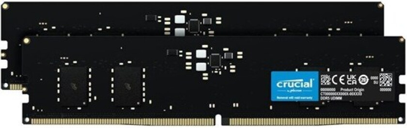 Classic DDR5-5200 - 64GB - CL42 - Dual Channel (2 stk) - AMD EXPO - Svart