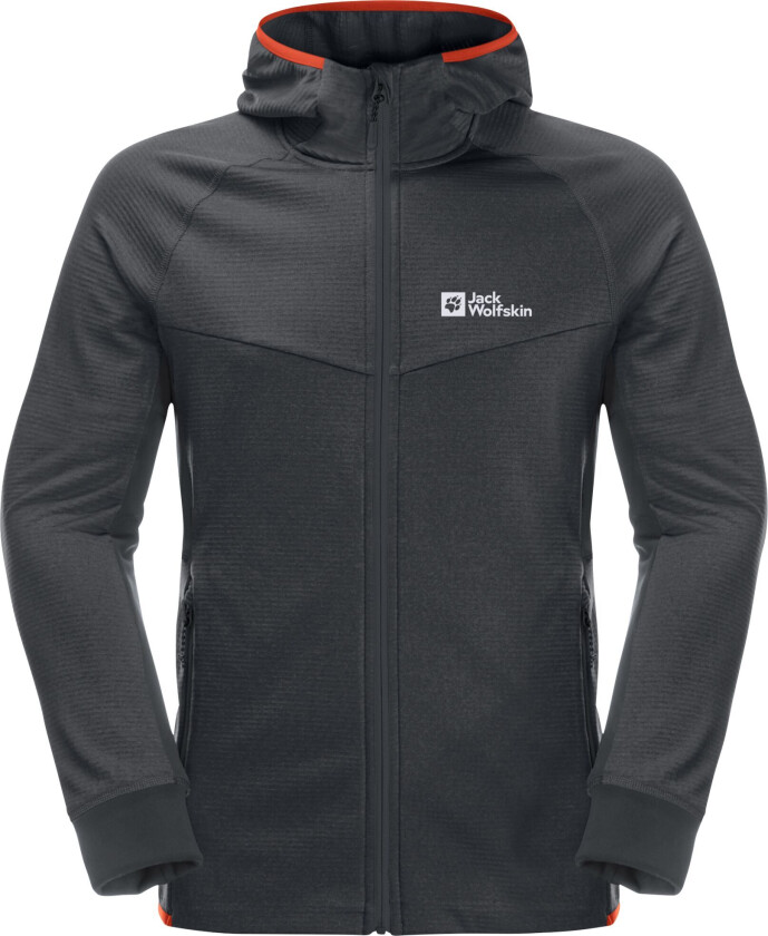 Men's Hydro Grid Hooded Full Zip S, Phantom