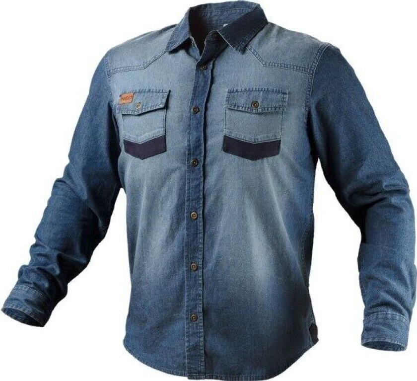 arbeidsskjorte (DENIM arbeidsskjorte, størrelse M)