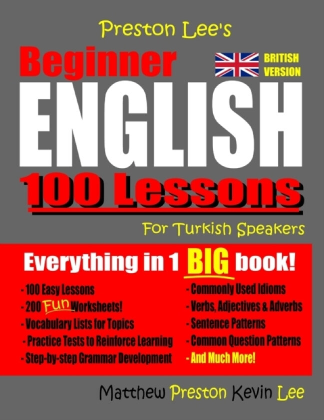 Preston Lee's Beginner English 100 Lessons For Turkish Speakers (British) av Matthew Preston, Kevin Lee (Paperback)