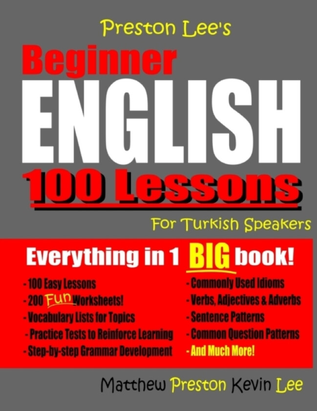 Preston Lee's Beginner English 100 Lessons For Turkish Speakers av Matthew Preston, Kevin Lee (Paperback)