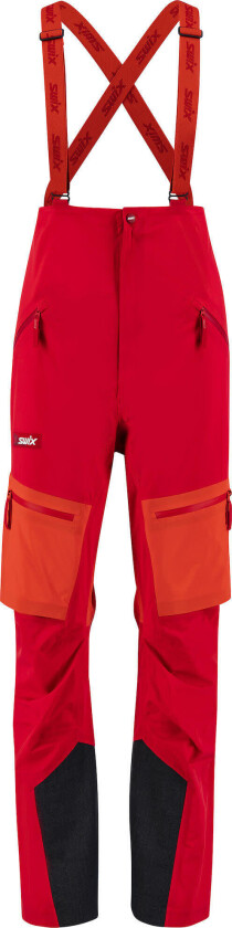 Women's Surmount Shell Bib Pants XL, Red
