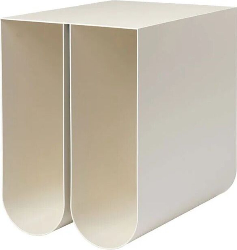 Curved sidebord beige