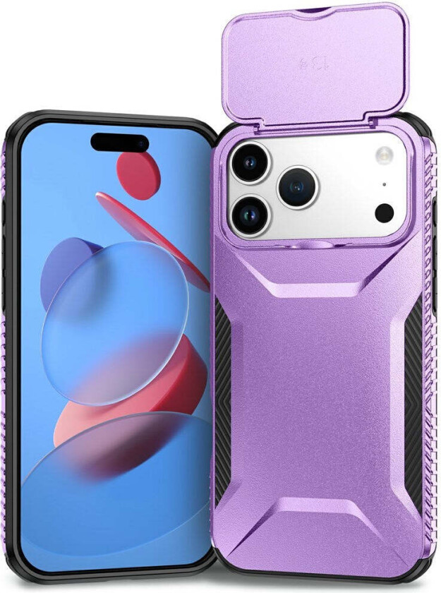 iPhone 18 Pro Max / 17 Pro Max EIDERWOOD Hybrid Plast Deksel m. Cam Slider - Lilla